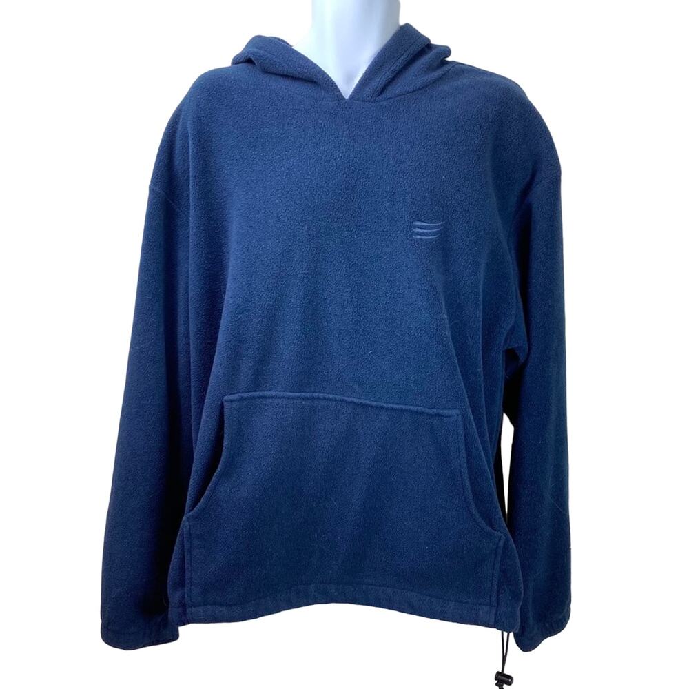 Cheetah Sport Hoodie Fleece Navy Blue Large